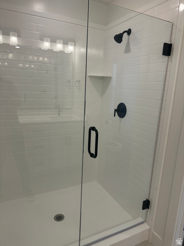 61 South Lunar Way Mapleton, UT 84664 - Photo 7 of 15 Bathroom featuring a shower stall