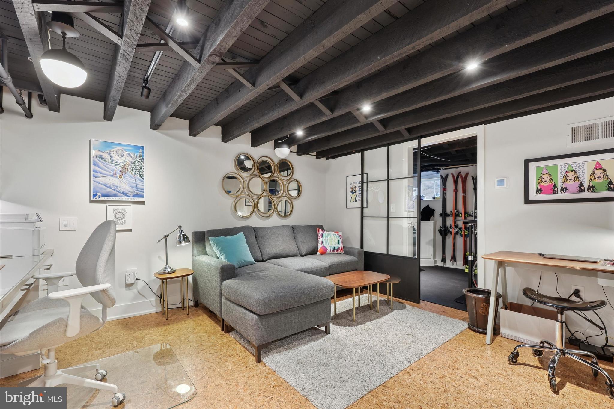 160 Rolling Road Bala Cynwyd, PA 19004 - Photo 25 of 35 a living room with furniture and a glass door