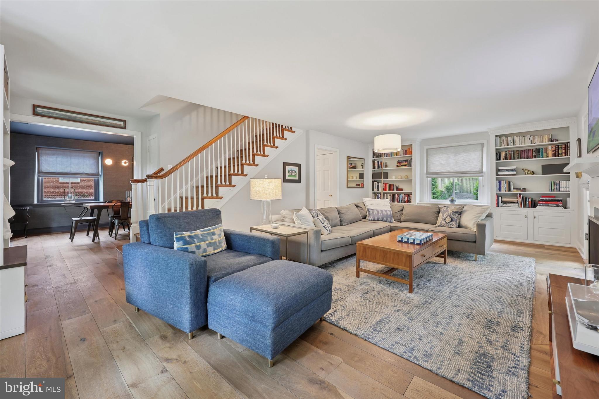 160 Rolling Road Bala Cynwyd, PA 19004 - Photo 3 of 35 a living room with furniture and a wooden floor