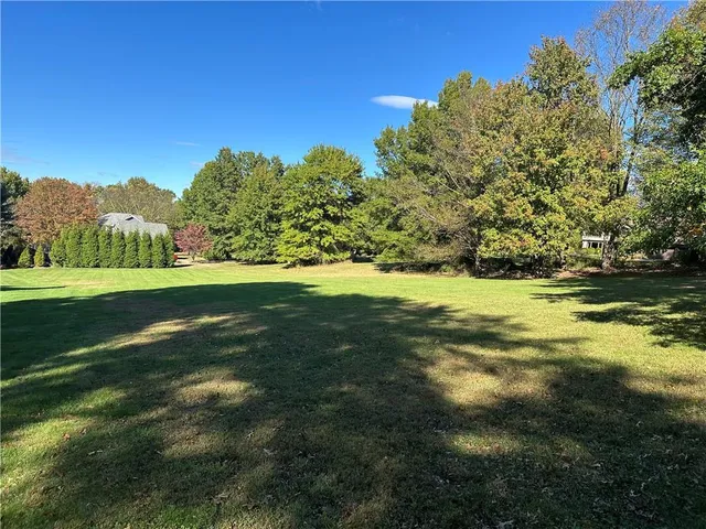 a view of a green yard