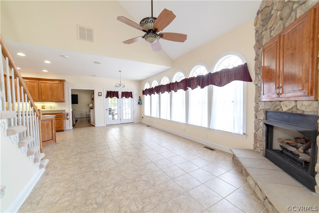 811 Jordan Point Road Hopewell, VA 23860 - Photo 12 of 50 fabulous sun room off kitchen with fireplace and l
