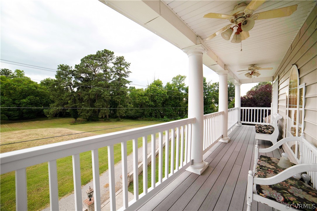 811 Jordan Point Road Hopewell, VA 23860 - Photo 28 of 50 second level front balcony, a perfect place to rel