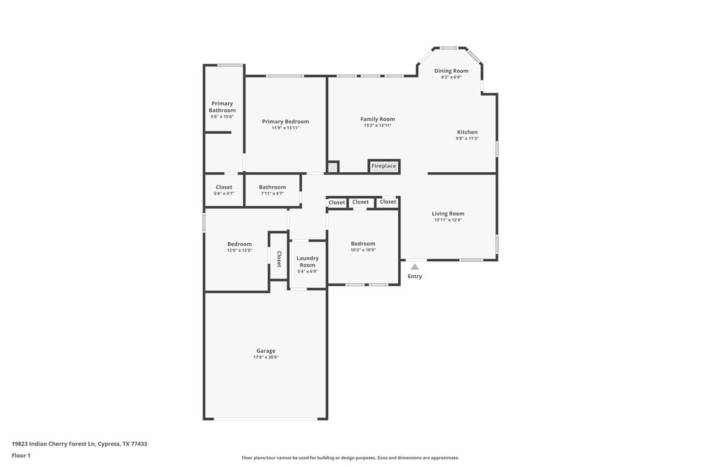 19823 Indian Cherry Forest Lane Cypress, TX 77433 - Photo 2 of 16 a picture of a floor plan