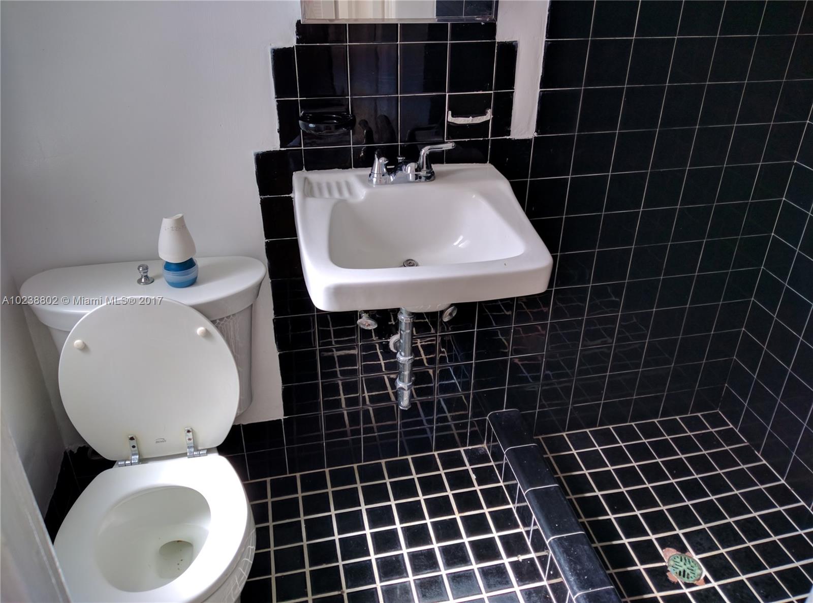 4717 Alton Road Miami Beach, FL 33140 - Photo 16 of 34 a bathroom with a sink toilet and a mirror