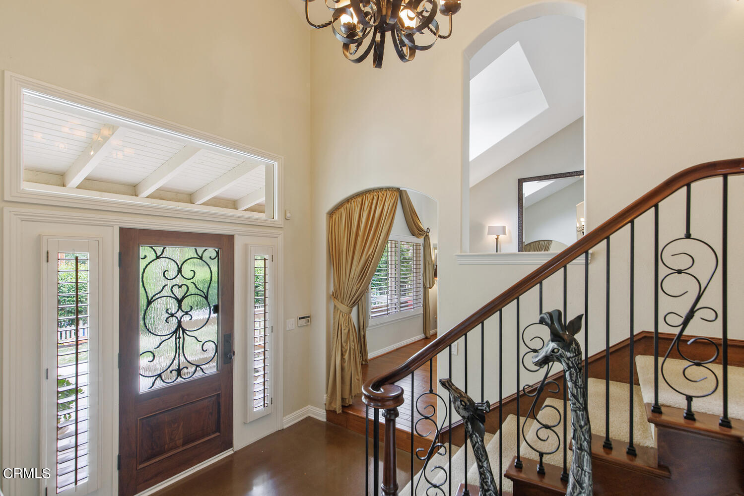 600 Rancho Road Thousand Oaks, CA 91362 - Photo 23 of 47 a view of an entryway with wooden floor and stairs
