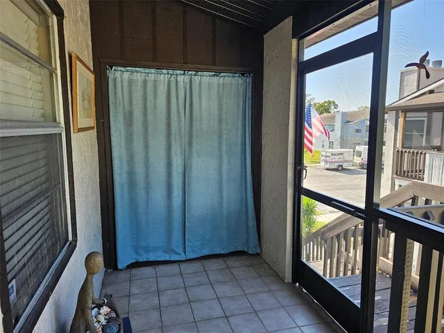 a view of front door of house