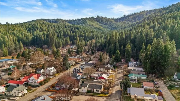 a view of a city with lots of trees