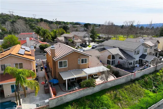 a aerial view of a house