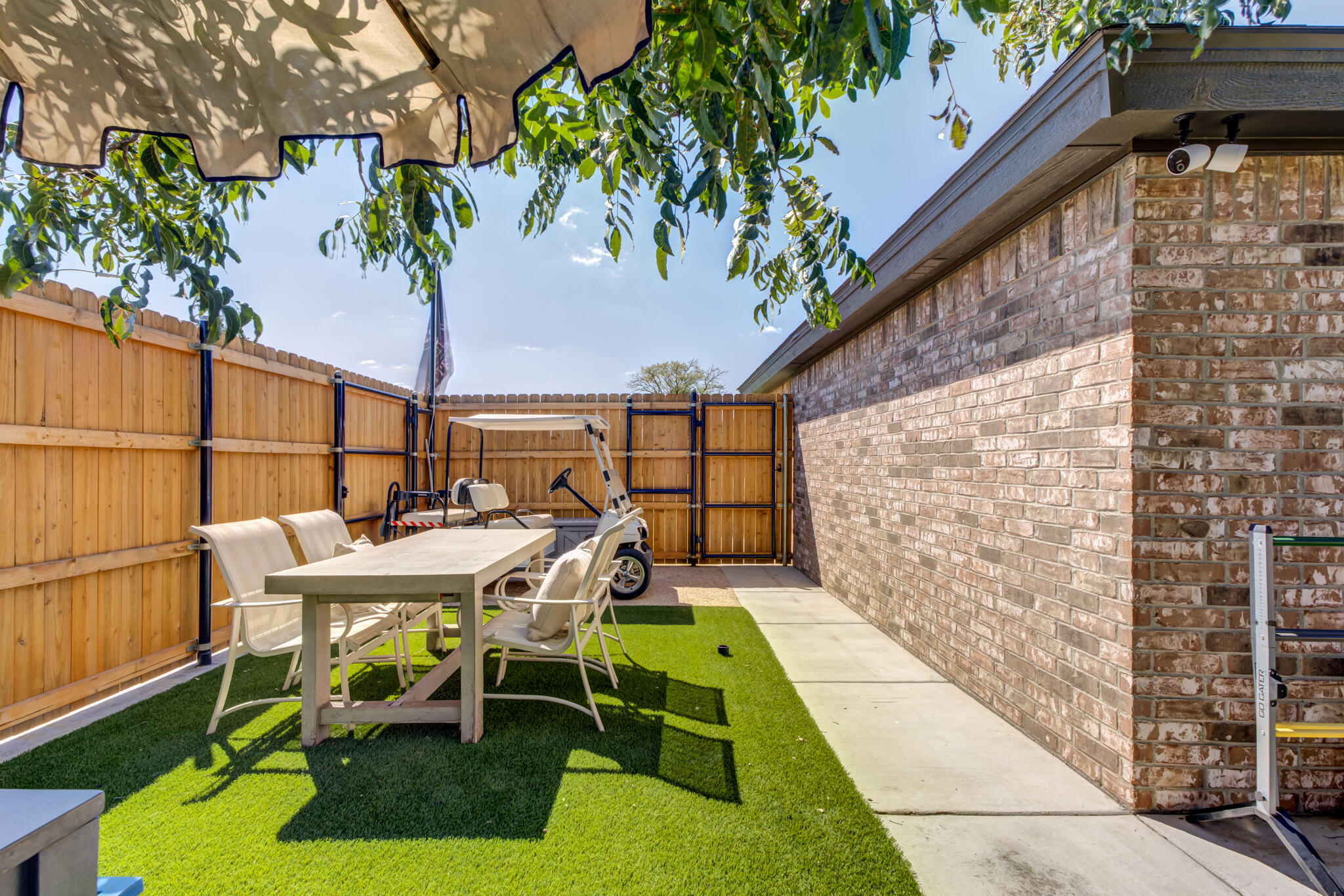 804 2nd Street Abernathy, TX 79311 - Photo 39 of 40 a balcony with furniture and a potted plant
