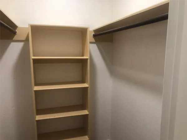 a view of walk in closet