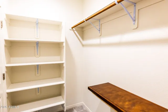 a view of a room with a hanging in it