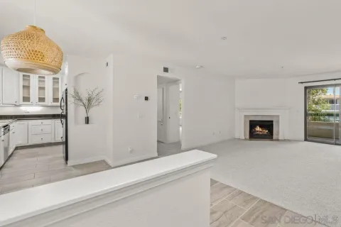 a view of livingroom with furniture and fireplace