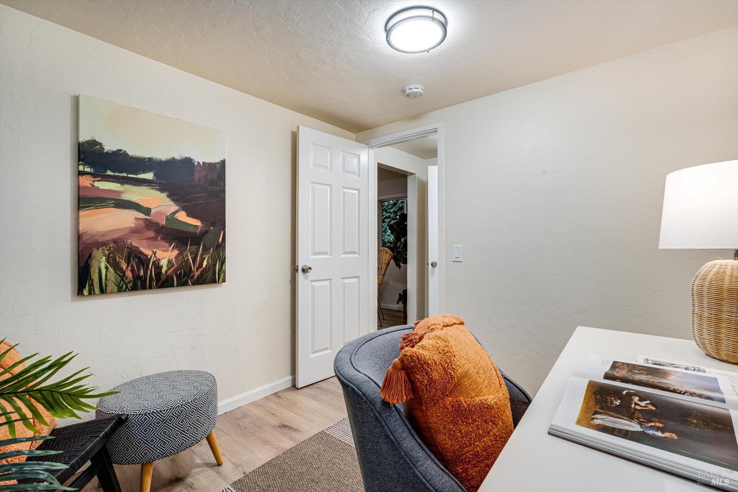 15300 Canyon 3 Road Guerneville, CA 95446 - Photo 13 of 37 a bedroom with a bed and furniture