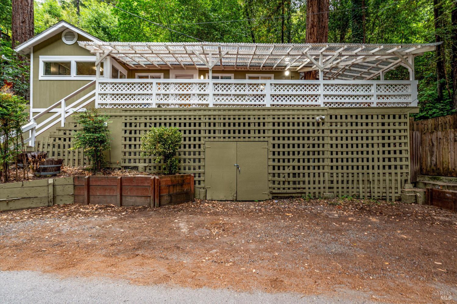 15300 Canyon 3 Road Guerneville, CA 95446 - Photo 35 of 37 a view of a house with a outdoor space