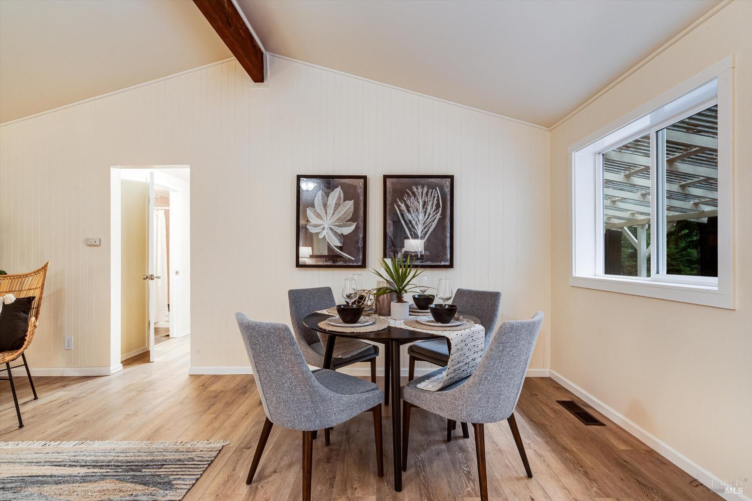 15300 Canyon 3 Road Guerneville, CA 95446 - Photo 7 of 37 a dining room with furniture and window