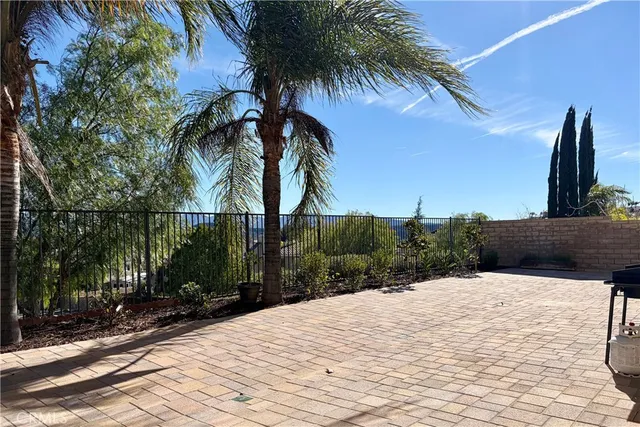 a swimming pool with a yard