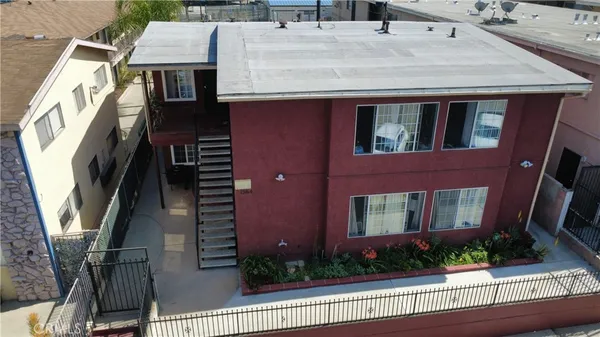 a aerial view of a house