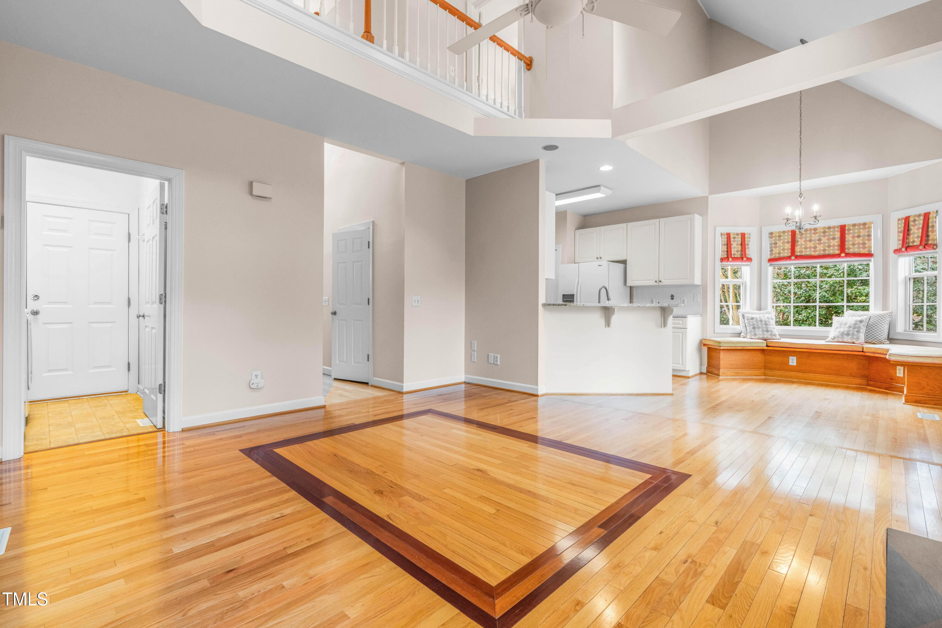 6328 Nowell Pointe Drive Raleigh, NC 27607 - Photo 18 of 56 Living Room toward Kitchen