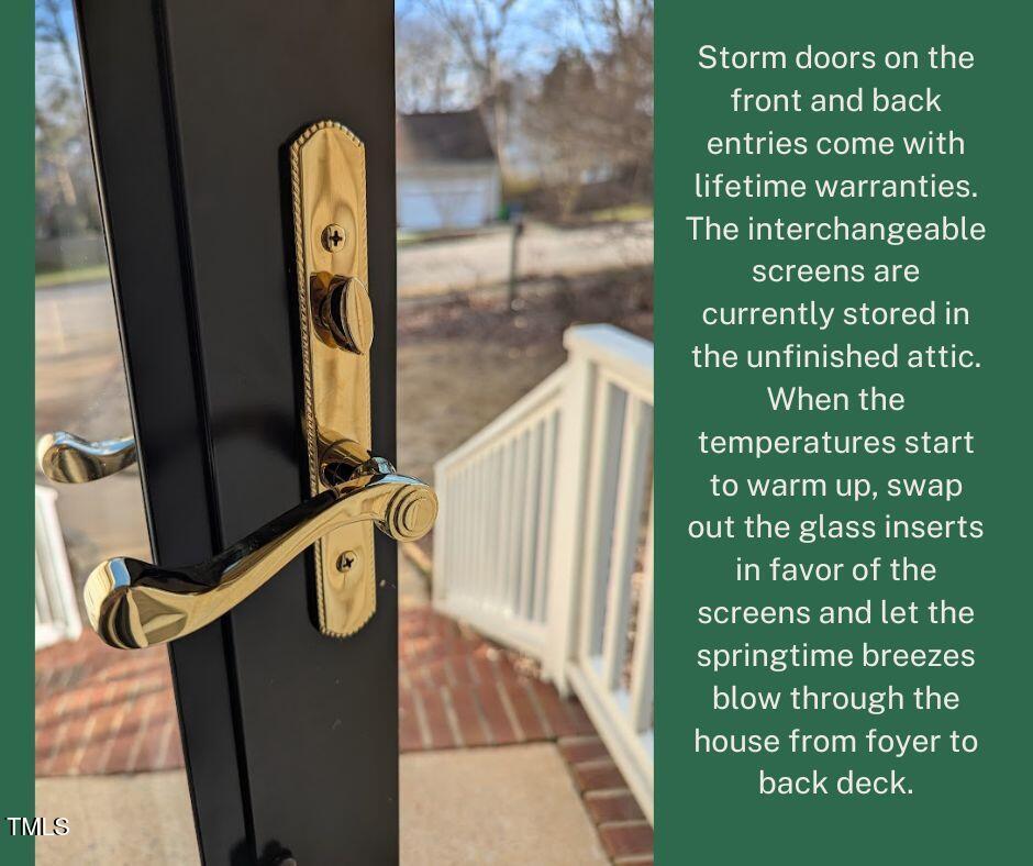 6328 Nowell Pointe Drive Raleigh, NC 27607 - Photo 6 of 56 Storm Doors with NOTE