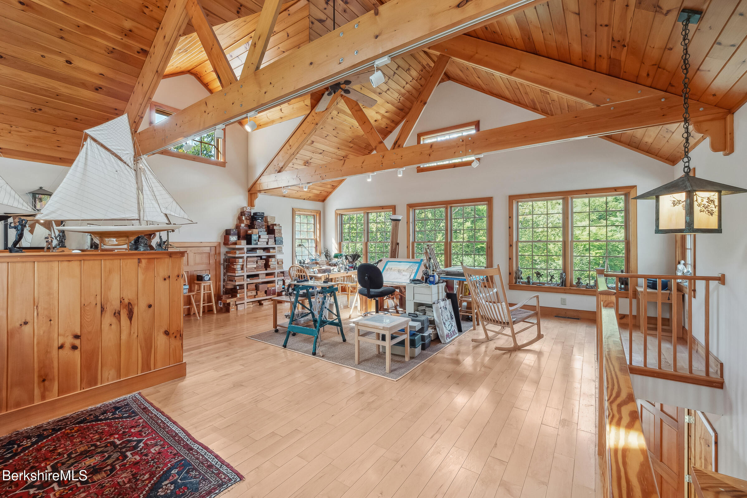 2205 County Rte 5 Canaan, NY 12029 - Photo 32 of 45 a room with lots of tables a large window and chairs