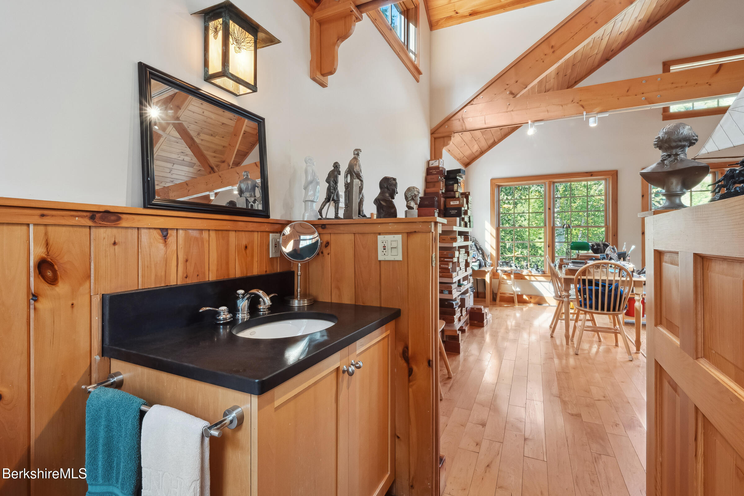 2205 County Rte 5 Canaan, NY 12029 - Photo 35 of 45 a dining room with furniture and wooden floor