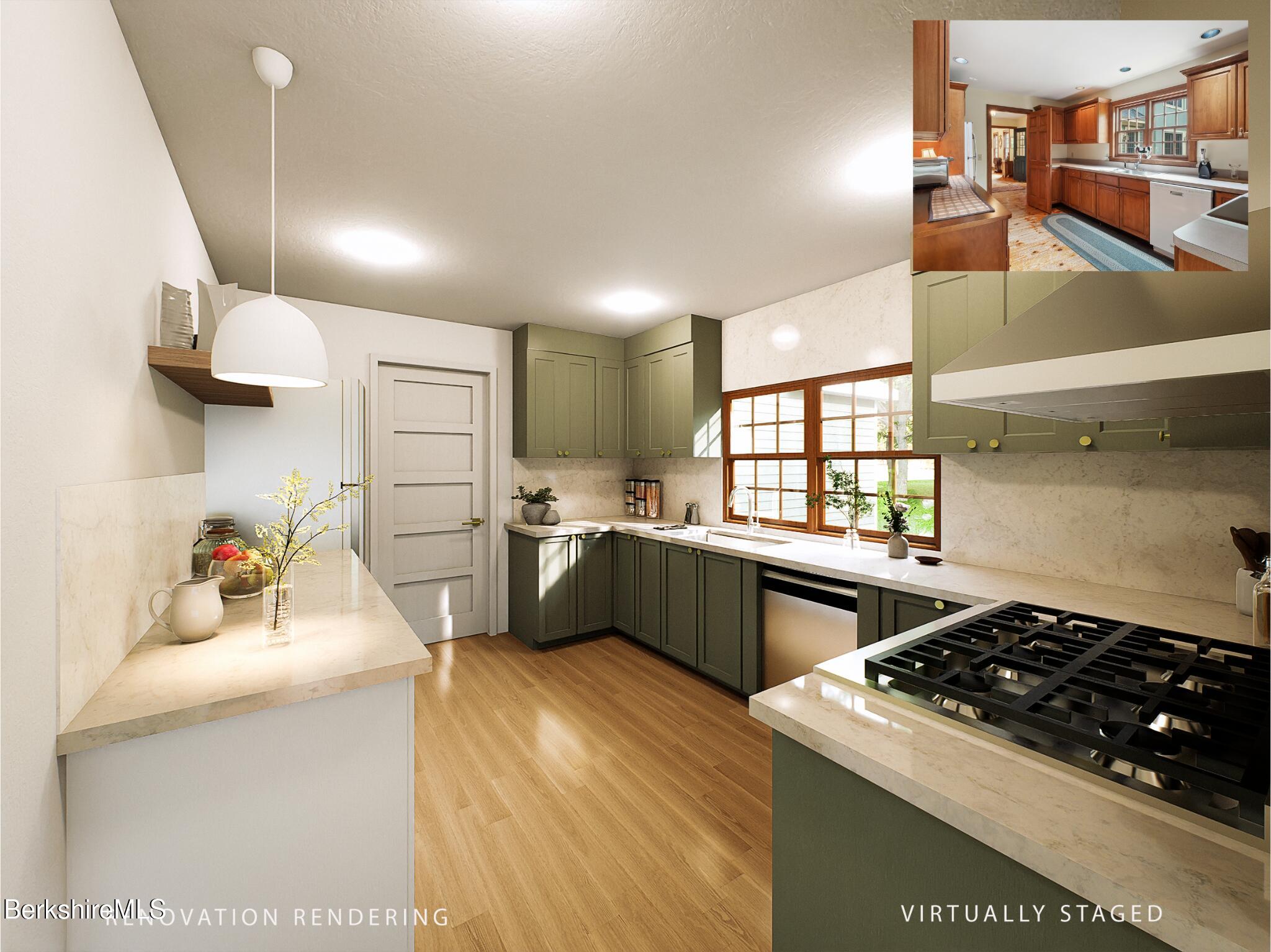 2205 County Rte 5 Canaan, NY 12029 - Photo 9 of 45 a kitchen with a sink a stove and refrigerator