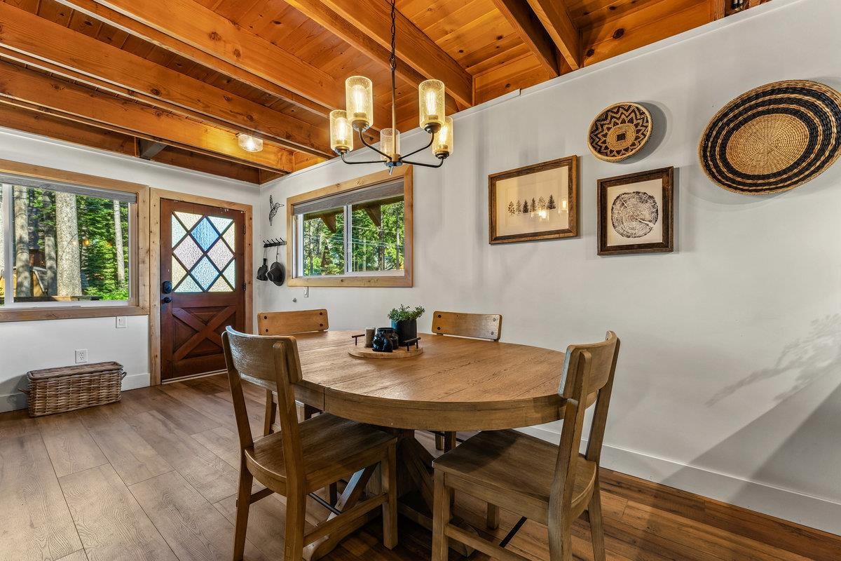 10175 Washoe Road Truckee, CA 96161 - Photo 4 of 20 a view of a dining room with furniture and window