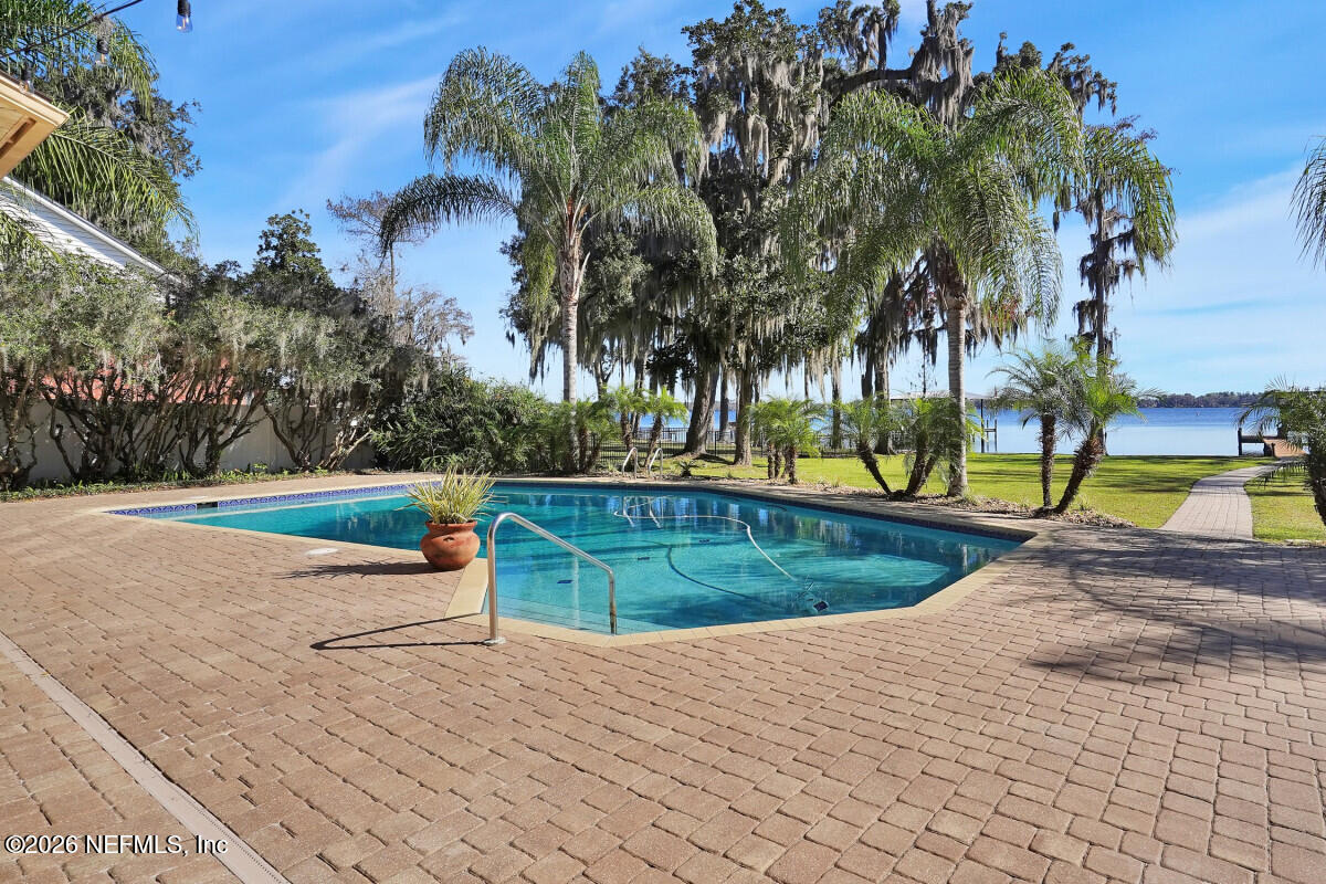 2942 Magnolia Road Orange Park, FL 32065 - Photo 17 of 50 a view of a swimming pool with a yard