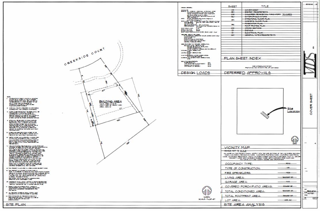 128 Creekside Court Murphys, CA 95247 - Photo 11 of 12 Optional Draft Site Plan