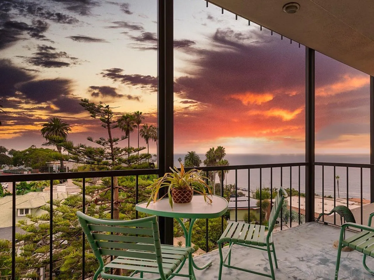 800 Prospect Street, Unit 4A La Jolla, CA 92037 - Photo 8 of 34 a view of a balcony with chairs and a table