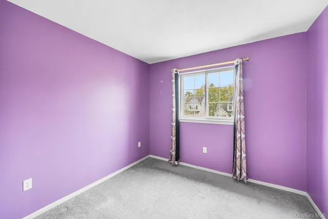 a view of a livingroom with a window