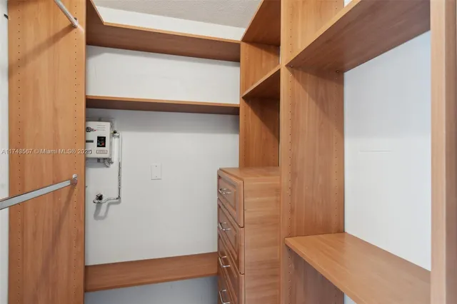 a view of walk in closet