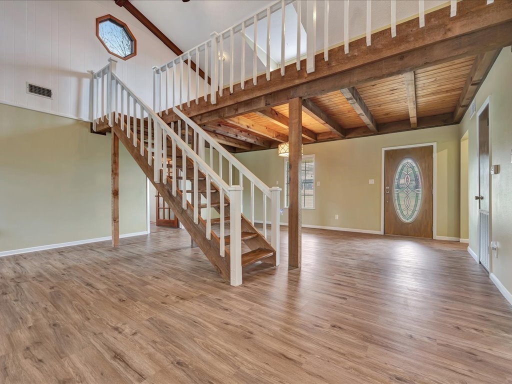 1013 Dewitt Hinson Road Pollok, TX 75969 - Photo 4 of 33 a view of entryway and hall with wooden floor