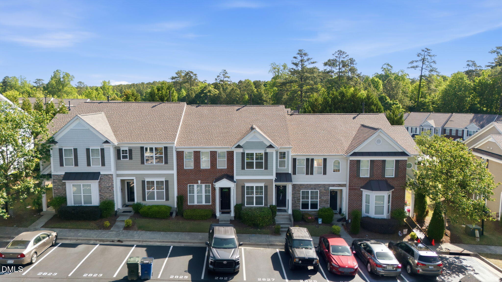 2827 Corbett Grove Drive Raleigh, NC 27616 - Photo 38 of 49 a aerial view of a house with swimming pool and furniture
