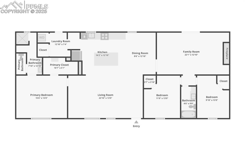 5865 East Blaney Road Peyton, CO 80831 - Photo 34 of 49 a picture of a floor plan