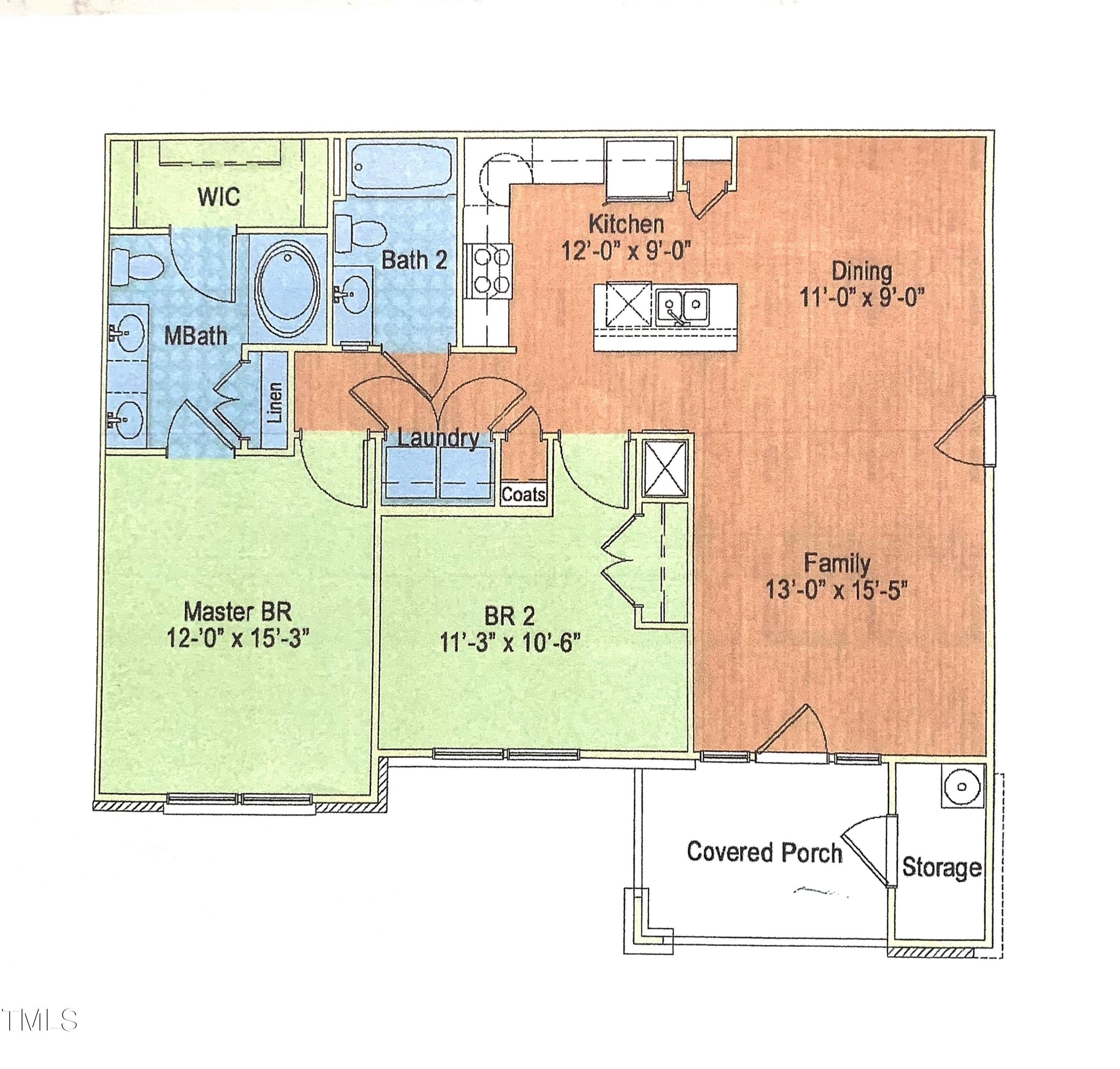 406 Weather Ridge Lane Cary, NC 27513 - Photo 14 of 14 Carroll Floor Plan