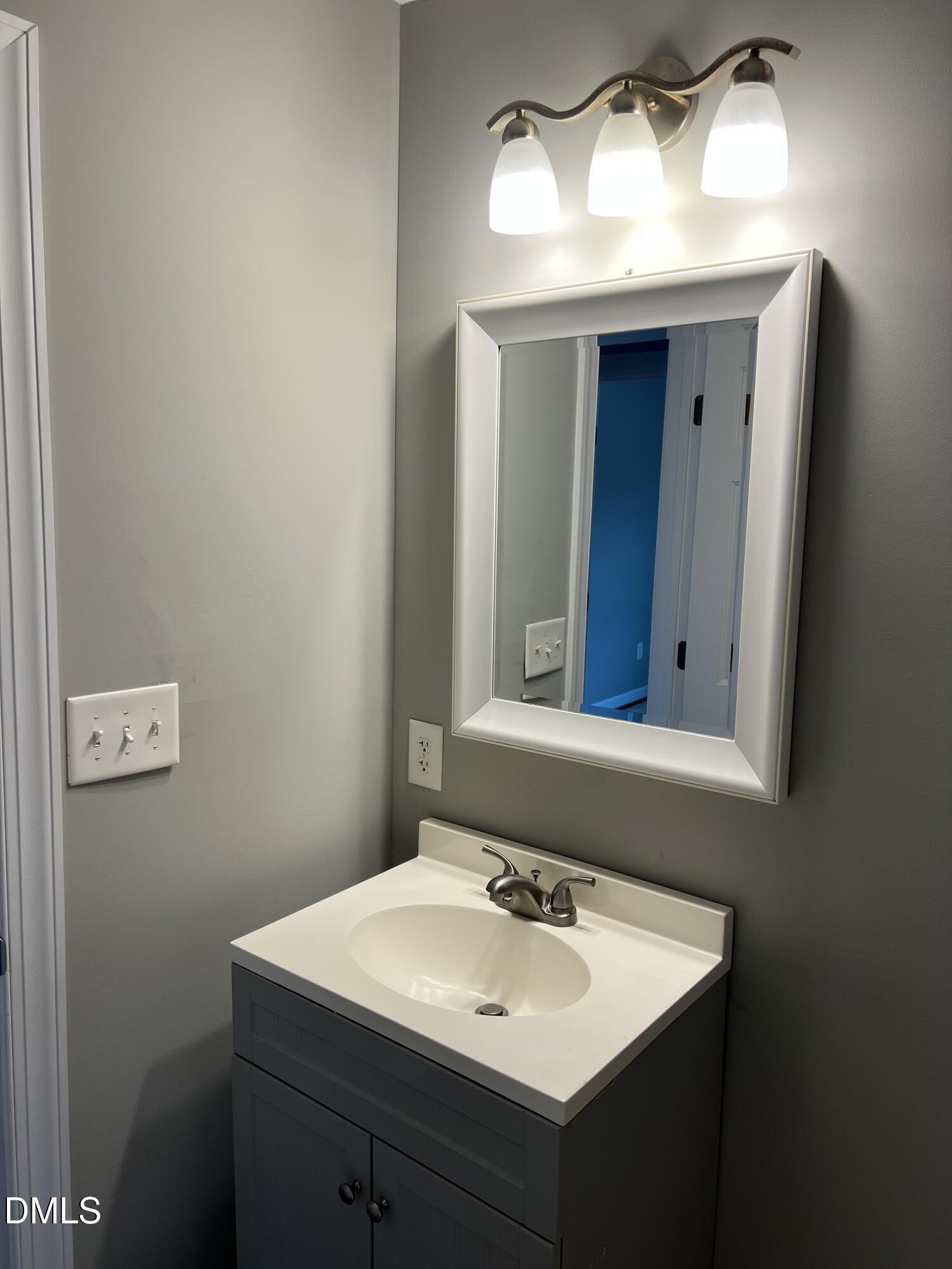 317 Brewer Road Louisburg, NC 27549 - Photo 10 of 14 a bathroom with a sink and a mirror