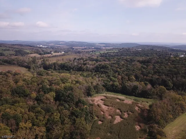 an aerial view of house with yard and mountain view in back