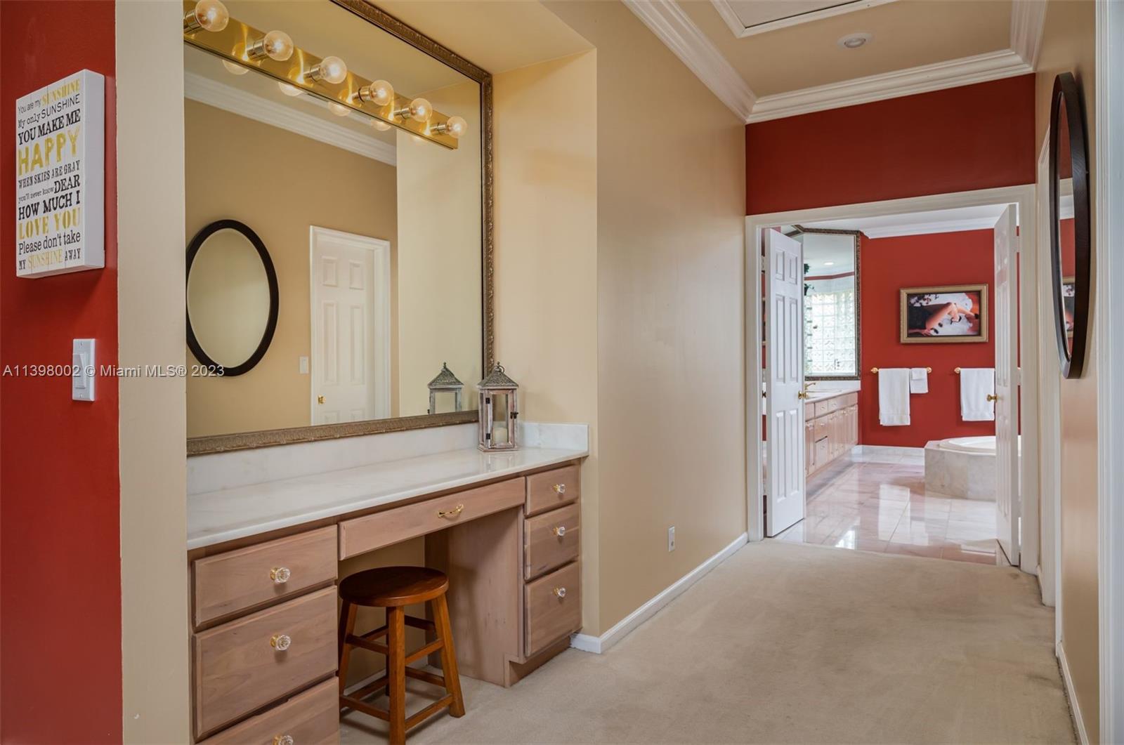 3155 Inverness Weston, FL 33332 - Photo 36 of 58 a bathroom with a sink and a mirror