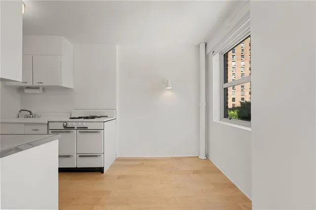 a view of a city that has tall buildings