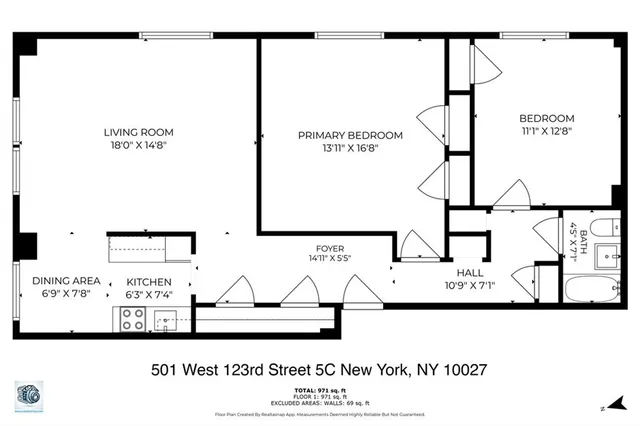 $680,000 | 501 West 123rd Street, Unit 5C | Morningside Heights