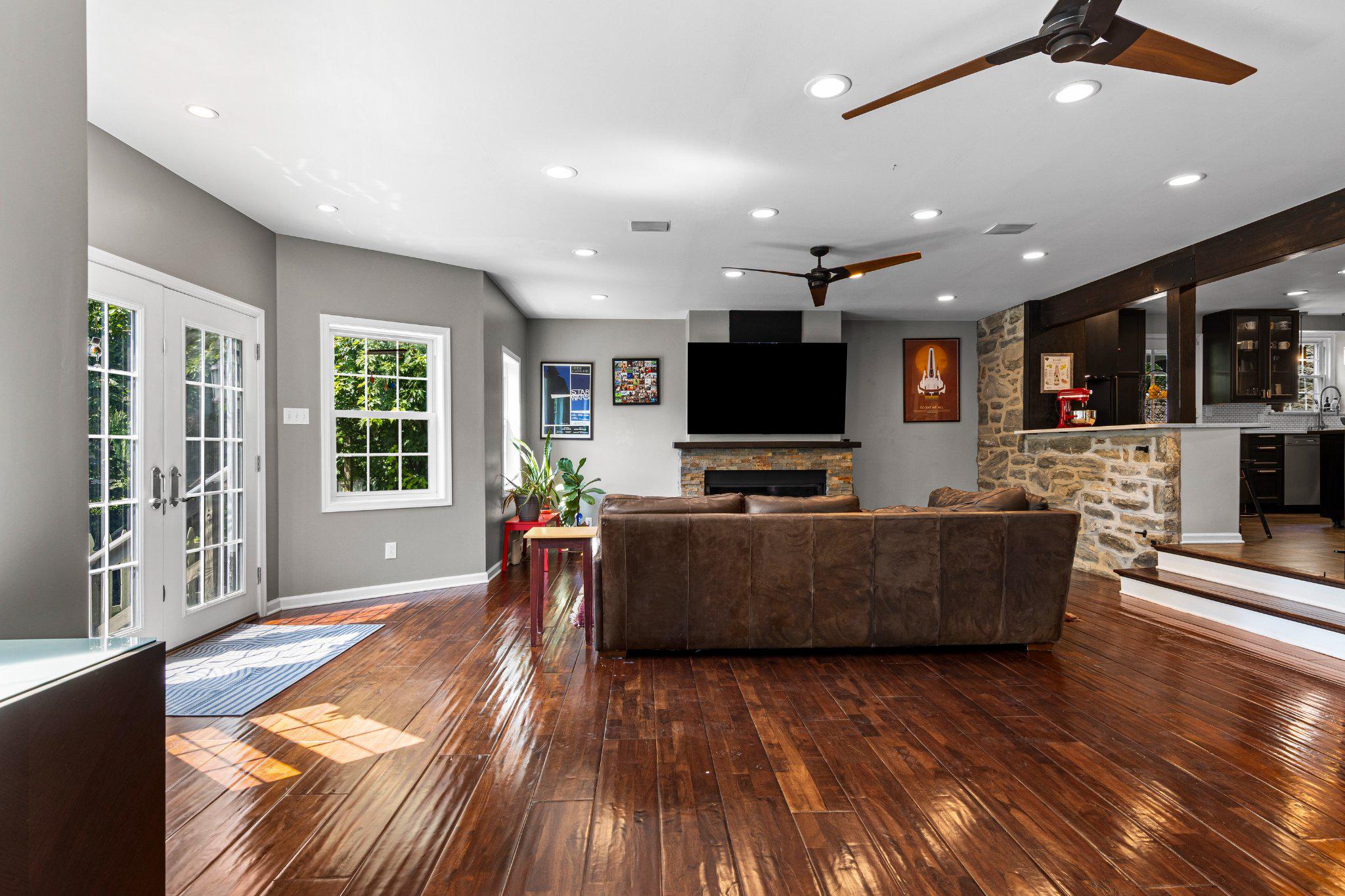 133 Sutton Road Ardmore, PA 19003 - Photo 6 of 33 Great Room, natural light, fireplace
