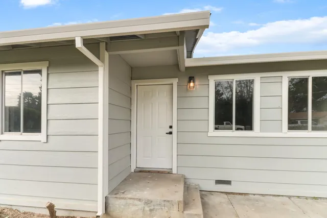 a view of front door