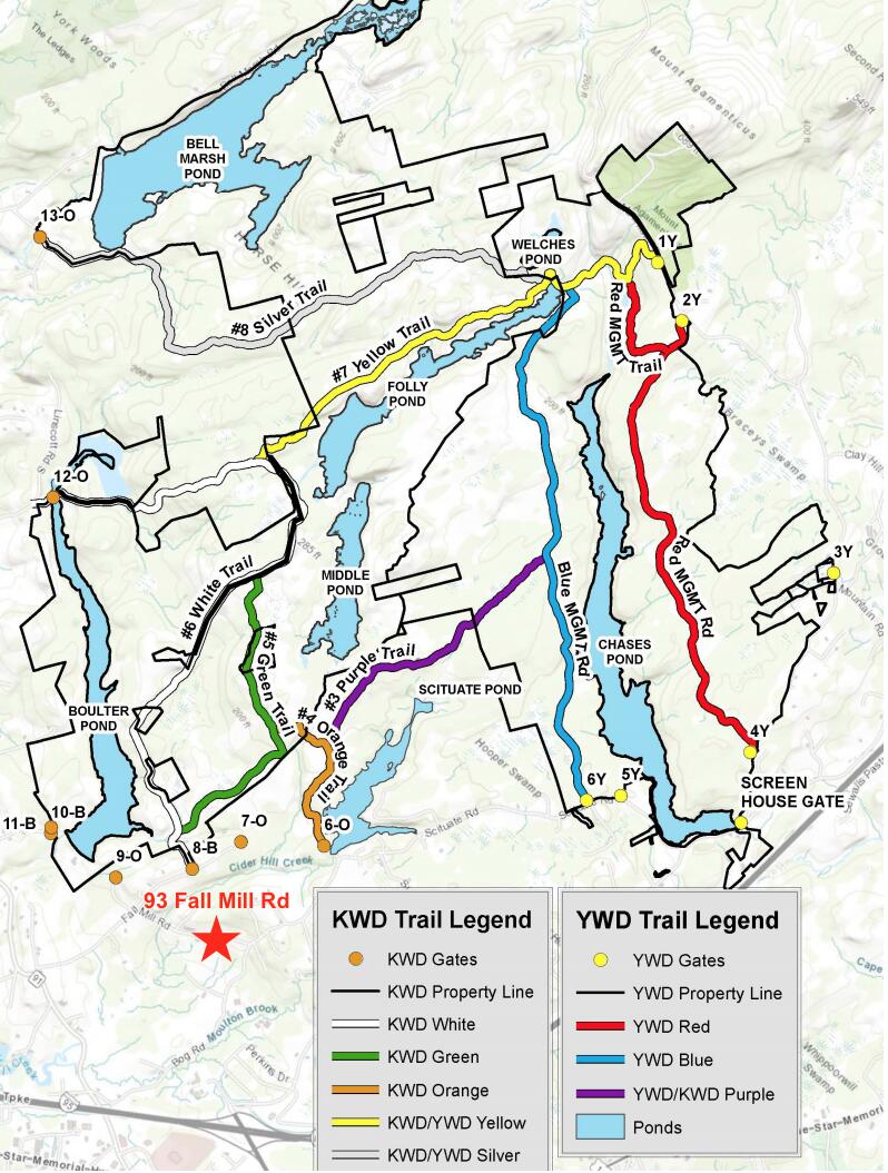 93 Fall Mill Road York, ME 03909 - Photo 48 of 48 Trail Map
