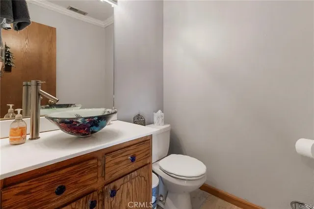 a view of a dining room with furniture window and outdoor view