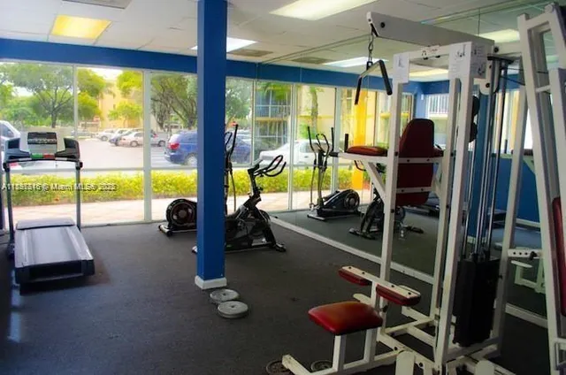 an aerial view of a house with outdoor space