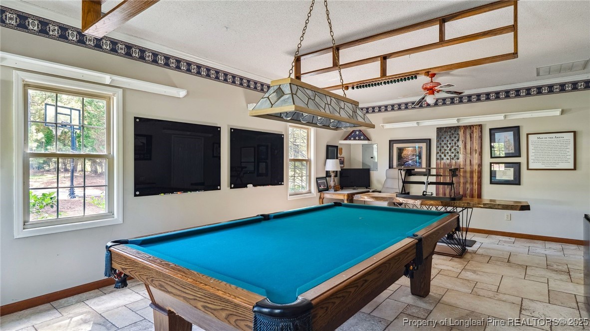 1336 McCaskill Road Carthage, NC 28327 - Photo 43 of 48 a room with furniture pool table flat screen tv and windows