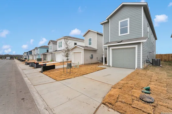 a front view of a house with entertaining space