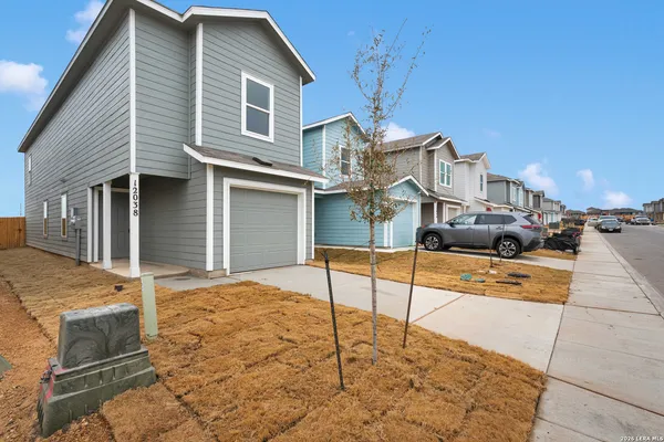 a view of a house with a patio