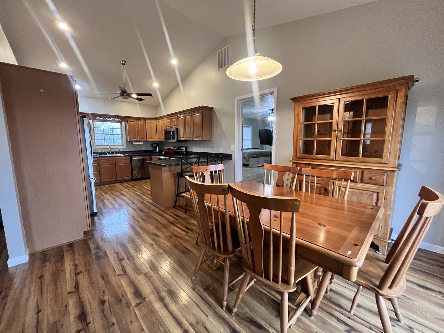 5488 Tick Ridge Road Grand Chain, IL 62941 - Photo 22 of 55 a view of a kitchen and dining room